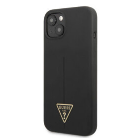 Pouzdro Guess Silicone Line Triangle iPhone 13 mini černé