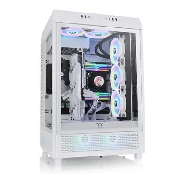 Thermaltake The Tower 500 Snow White / E-ATX / 1x USB 3.2 / 4x USB 3.0 / Bez zdroje / průhledná bočnice (CA-1X1-00M6WN-00)