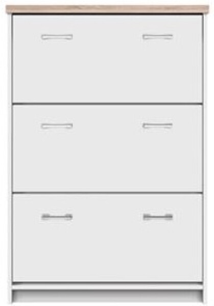 ARTEN (NANO Systems s.r.o.) Botník TOP MIX-3K (Dub sonoma/bílá) BOTNIK-TOPMIX-3K-BILA