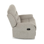 Polohovací křeslo, béžová, látka, TV-4086 LAN2