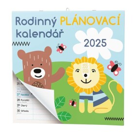 Rodinný plánovací kalendář 2025 nástěnný kalendář
