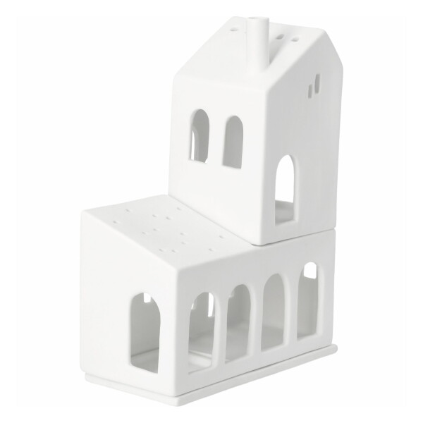 Räder Porcelánový svícen House of Arches – set 2 ks, bílá barva, porcelán