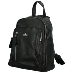 Stylový dámský koženkový kabelko-batoh Sellens, černý