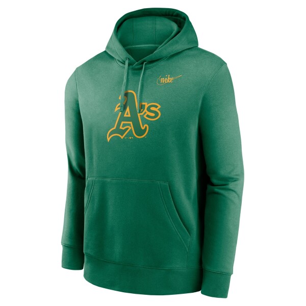 Nike Pánská mikina Oakland Athletics MLB Cooperstown Logo Club Fleece Hoodie Velikost: XL