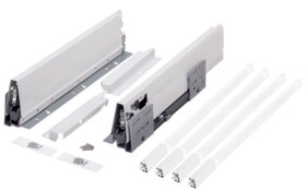 Strong výsuv StrongBox 450/204mm, bilý, dvojtý hranatý reling (402594)