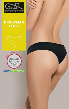 Dámské kalhotky brazilky Gatta 41606S Coco černá/černá M