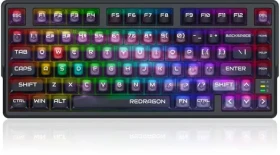 Redragon Bartlett Magnetic černá / Herní klávesnice / mechanická / Redragon UltraMag / bezdrátová / podsvícená (K767-WL-M)