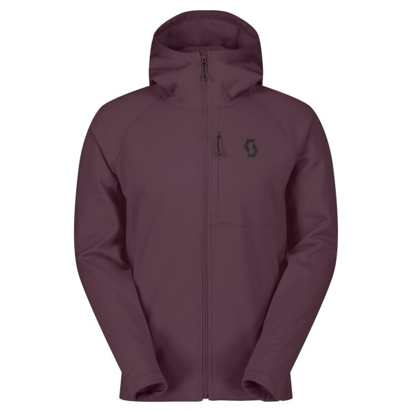 SCOTT Hoody M's Defined Warm Zip, Cocoa Red (vzorek) velikost: M