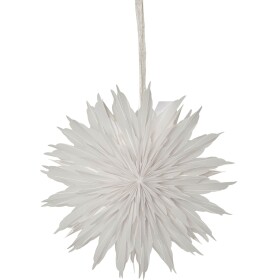 STAR TRADING Závěsná svítící hvězda Dis White 40 cm, bílá barva, papír