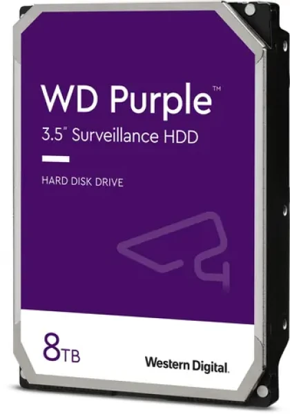 WD Purple (PURZ) 8TB / HDD / 3.5 SATA III / 5400 rpm / 128MB cache / 3y / pro dohledová centra (WD84PURZ)