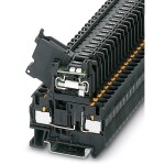 Phoenix Contact 3211903 jisticí řadová svorka 6.2 mm rychlé připojení černá 50 ks