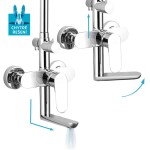 Mereo Eve vanová baterie s talířovou kulatou slim sprchou, nerez CBE60101SCE