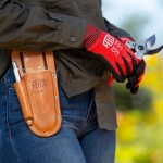 Kožené pouzdro na nůžky i brousek FELCO 910+