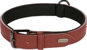 Flamingo Binti Kožený obojek s neoprenem červená XL (FLA-519243)