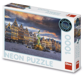 Puzzle Bouře nad Antverpami 1000 dílků Neon