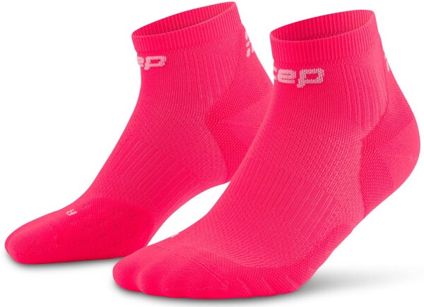CEP pánské kotníkové běžecké kompresní ponožky 5.0 - pink Velikost: III (EUR 39-42)