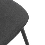 Jídelní židle, šedá, látka, CT-V2972 GREY2