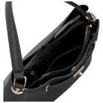 Luxusní dámská koženková kabelka do ruky Candice, černá