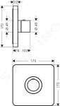 AXOR - ShowerSelect Highflow termostat pod omítku, chrom 36711000