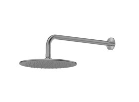 Hlavová sprcha SAT Aurum včetně sprchového ramena broušený gun metal SATBSHSBGMSET SATBSHSBGMSET