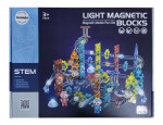 Mamido Magnetická svítící stavebnice kuličková dráha 176 dílů XL