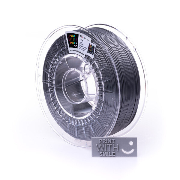 PLA filament Silver 1,75 mm Print With Smile 0,5 kg