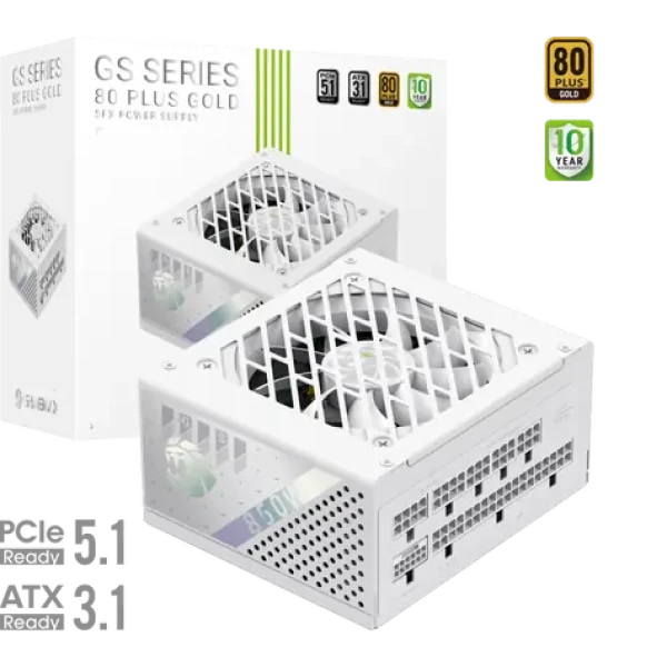 Gamemax GS 850G WH bílá / Zdroj / SFX / 850W / Modulární (GS 850G WH)