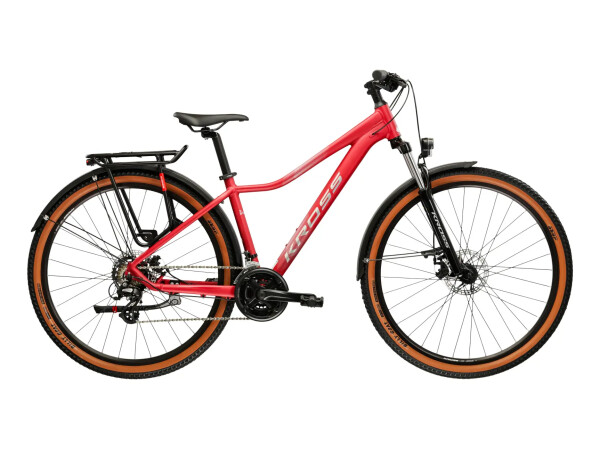 KROSS LEA X200 EQ, rám 15" (S), model 2026, pneu 27,5", barva růžová/stříbrná/matný - ZDARMA dopravné, seřízení, odborná montáž a cyklopočítač! (Záruka nejlepší ceny. Nalezli jste někde lepší cenu? Napište nám a zkusíme ji trumfnout! )