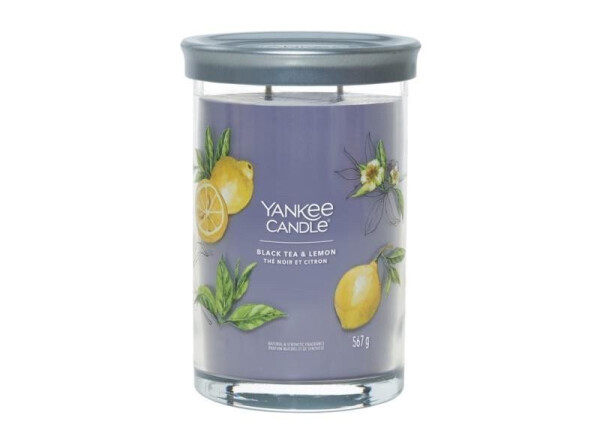 YANKEE CANDLE Black Tea Lemon svíčka 567g / 2 knoty (Signature tumbler velký )