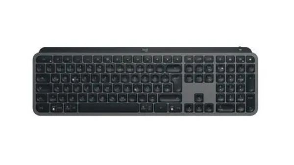 Logitech MX Keys S šedá / Bezdrátová klávesnice / USB-C / BT / DE layout (920-011566)