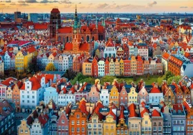 TREFL Puzzle Premium Plus Photo Odyssey: Pohled na Gdaňsk, Polsko
