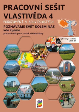 Vlastivěda 4 – Poznáváme svět kolem nás – Kde žijeme, barevný pracovní sešit POROZUMĚNÍ V SOUVISLOSTECH - Magdalena Konečná