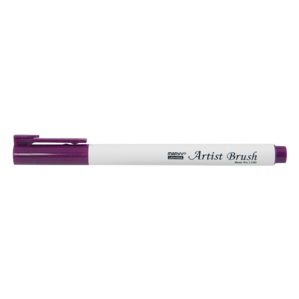 MARVY Artist Brush 1100-20 fix štětcový hrot – barvy vodní báze brush pen na papír lettering kaligrafie rozmývatelný mísitelný acid free netoxický