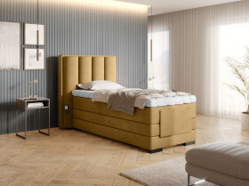 Boxspring Veros 90 Rozměr: 90 x 200 cm, látka: Nube 45