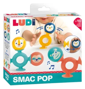 Ludi Smac Pop / Sada chrastítek / s přísavkami / od 10 měsíců (30138LU)