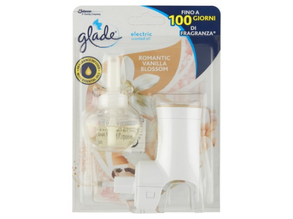 Glade Elecrtic Scented Oil Elektrický tekutý osvěžovač vzduchu Romantic Vanilla Blossom 20 ml