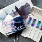 Nevskaya Palitra White Nights Granulation akvarelová sada 12 ks