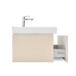 Koupelnová skříňka s umyvadlem SAT Feel 100x30x46 cm pískově béžová mat SATFEEL100BEU2B SATFEEL100BEU2B