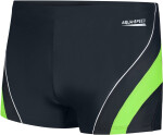 Pánské plavecké šortky Dennis Navy Blue/Green Pattern 01 - AQUA SPEED 3XL
