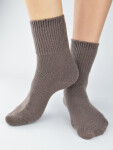 Ponožky Noviti SB081 Smooth Wool 36-41 hnědá 36-41
