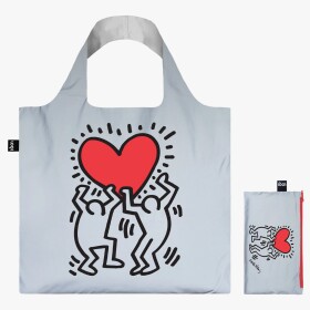 Reflexní nákupní taška LOQI KEITH HARING Dancing Heart