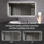 CERANO - Koupelnové LED zrcadlo Fiore - 80x60 CER-476708