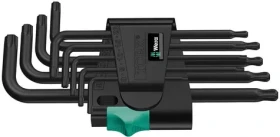 WERA 967|9 TX 1 Sada zástrčných klíčů TORX / BlackLaser / 9 dílný (05024242001)