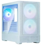 Zalman P30 AIR bílá / PC skříň / 3x 140mm ARGB / USB-A 3.2 / USB-C / temperované sklo / mesh / bez zdroje (P30 AIR White)