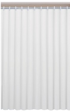 AQUALINE - Sprchový závěs 120x200cm, PEVA, bílá ZV039
