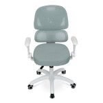 Dětská židle, výškově nastavitelná, zelená síťovina, KA-K1063 GRN