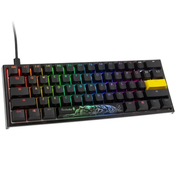 Ducky One 2 Pro Mini Cherry MX-Silent-Red černá / herní klávesnice / podsvícená / drátová USB-C / US (DKON2061ST-SUSPDAZT2)