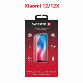 SWISSTEN FULL GLUE COLOR FRAME CASE FRIENDLY sklo pro XIAOMI 12 12X černá (54501820)