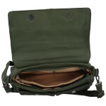 Trendy dámská koženková crossbody kabelka Rosica, tmavě zelená