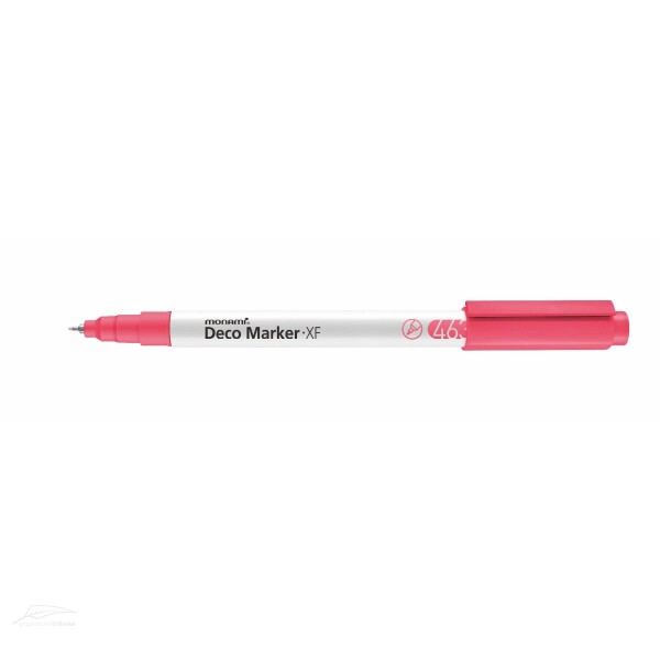 Akrylový fix Monami Deco Marker XF 0,7 mm - červená fluo DOPRODEJ